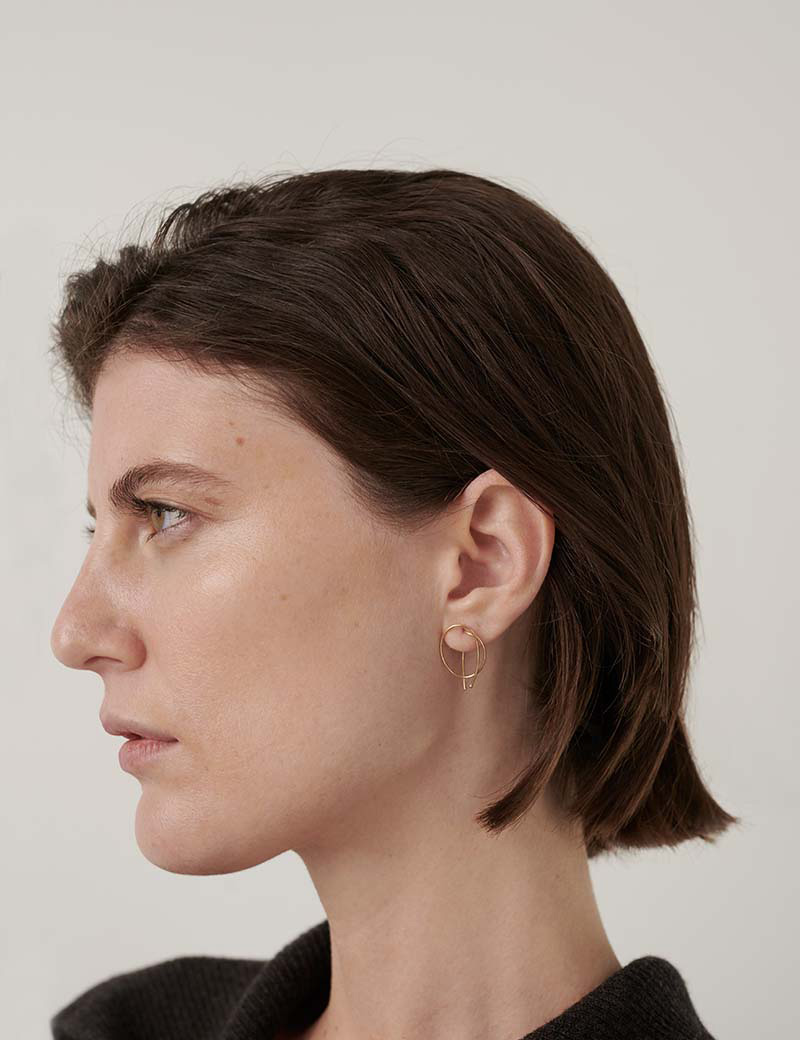 KathleenWhitaker Barbell Earring ピアス - ピアス(片耳用)