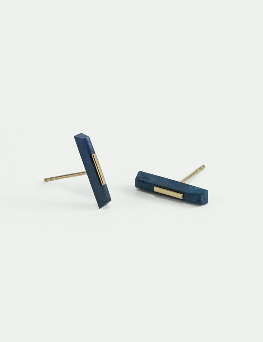 LAPIS STONE STUD - irregular