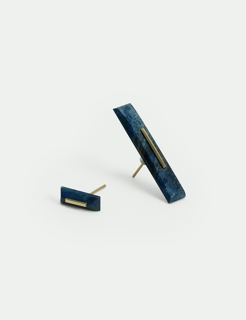 LAPIS STONE STUDS - Image 2